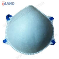 Moulded conical particulate respirator