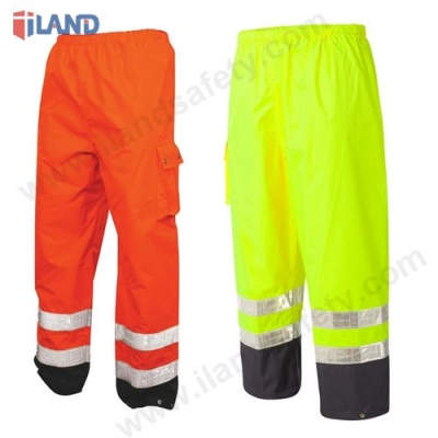 Waterproof Pant, Hi-Visibility overpant waterproof with pocket, yellow or orange
