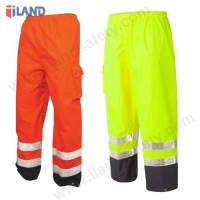 Waterproof Pant, Hi-Visibility overpant waterproof with pocket, yellow or orange
