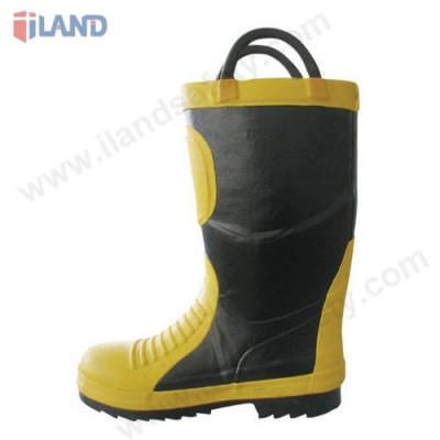 Fire Fighting Safety Boots, Pull-on Straps