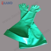 80CM Nitrile Chemical Resistant Gloves, Lengthen, Sandy finish