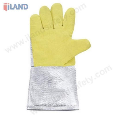 Heat Resistant Gloves, Aluminum Back &amp; Front Cuff
