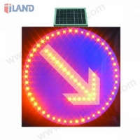 Solar Traffic Sign, Keep Right Sign