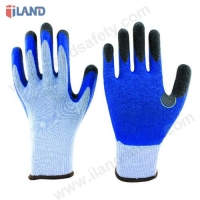 Reinforces Double Latex Coated Gloves, 10G Polyester Liner