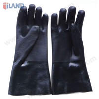 PVC Chemical Resistant Gloves, Sand Rough Finish