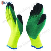 Double Latex Coated Gloves, 10G 10S Polycotton Liner