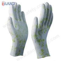 PU Coated Gloves, Printed Liner