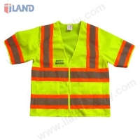 Short Sleeve High Visibility Vest, Lime