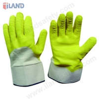Latex Coated Gloves, Jersey Liner, Safety Cuff