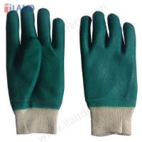 PVC Coated Gloves, Sandy Finish