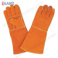 Leather Welding Gloves, Reinforced Thumb