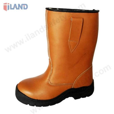 Safety Boots, Grain Split Leather