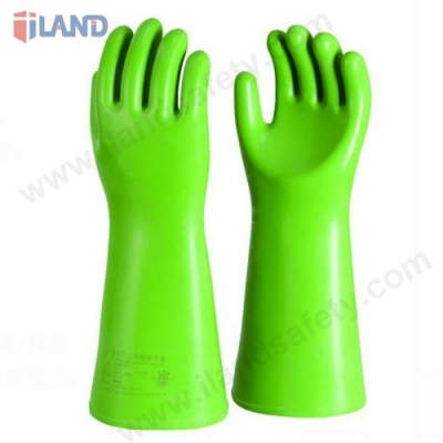 30KV Electrical High Voltage Natural Rubber Insulating Gloves
