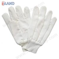 Canvas Gloves, White