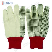 Corduroy Gloves, PVC Dots, Fleece Lining
