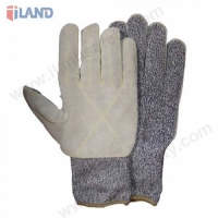 Cut Resistant Gloves, with Leather Patch