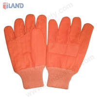 Canvas Gloves, Cotton Lining, Orange