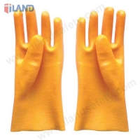 PVC Chemical Resistant Gloves, Yellow