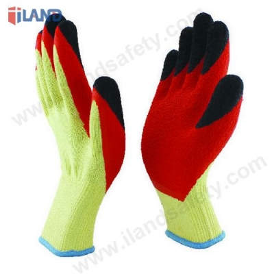 Double Latex Coated Gloves, 10G 21S Polycotton Liner