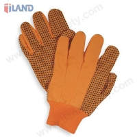Canvas Gloves, High Visibility Orange