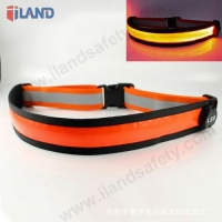 7BB604 Rechargeable LED Safety Waist Belt, Orange