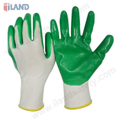 Nitrile Coated Gloves, 13 Guage Nylon Liner