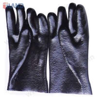PVC Chemical Resistant Gloves, Granular Finish