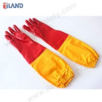 PVC Chemical Gloves with Joint Sleeve