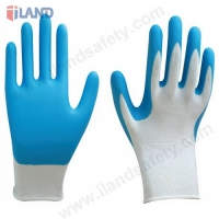 Nitrile Coated Gloves, 13 Guage Nylon Liner, Foamed