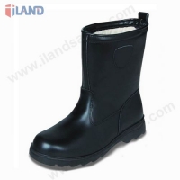 Safety Boots, Glazed Split Leather