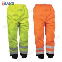 Hi-Visibility overpant waterproof, strom cuffs, yellow or orange