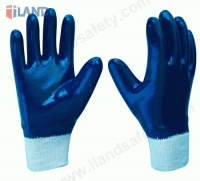 Nitrile Coated Gloves, Interlock Liner
