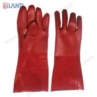 PVC Chemical Resistant Gloves, Sandy Finish