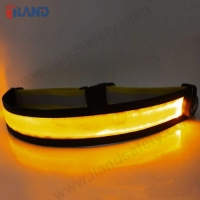 7BB603 Rechargeable LED Safety Waist Belt, Yellow